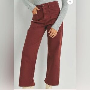Women's Burgundy Jeans